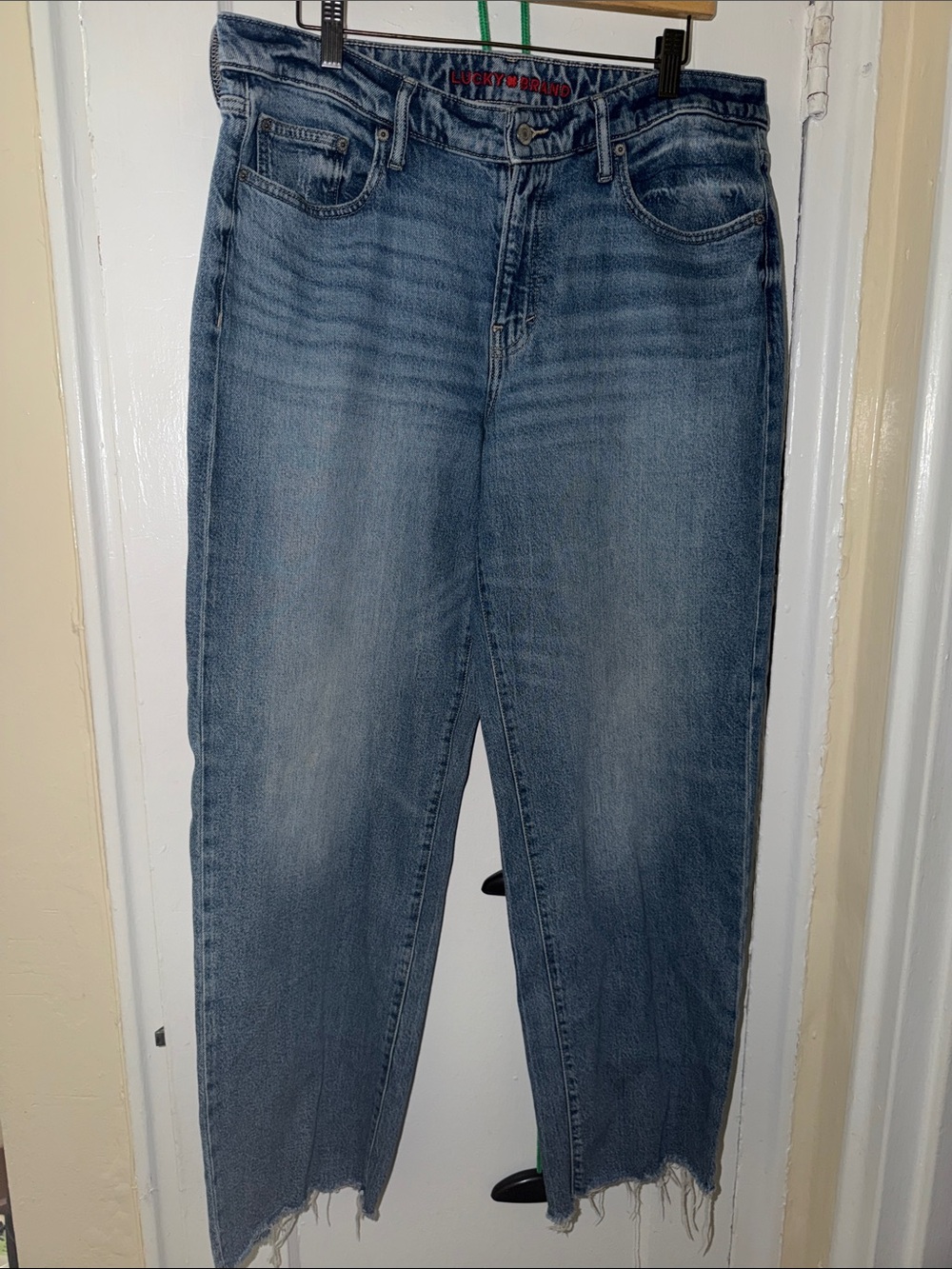Lucky Brand Light Blue Frayed Hem Women's Jeans